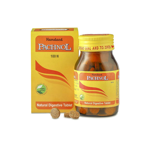 Hamdard Pachnol Tablets (Pack of 2) – Natural Relief for Acidity, Gas & Indigestion | 100 Tablets Each