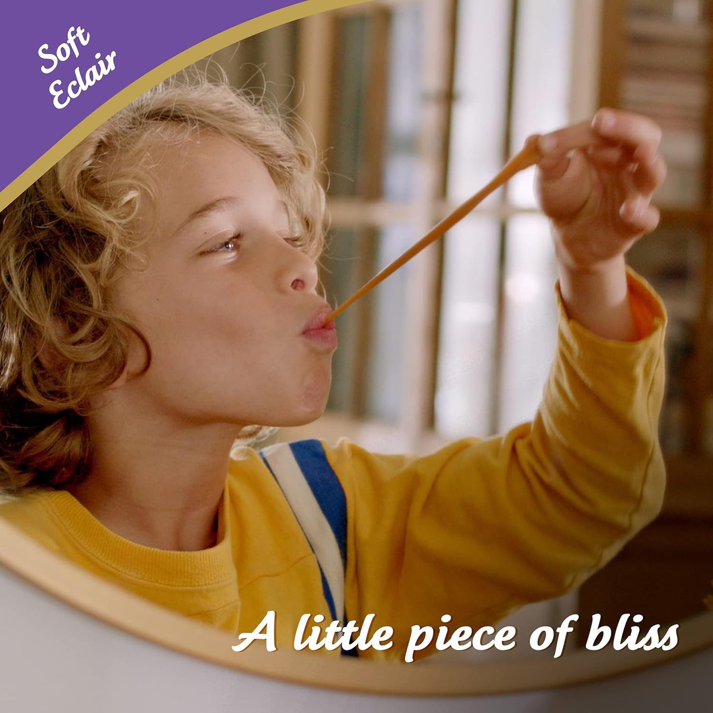 Werther’s Original Soft Éclairs | Chocolate Filled Soft Caramel Toffees | 100g Pack (Imported, Vegetarian)