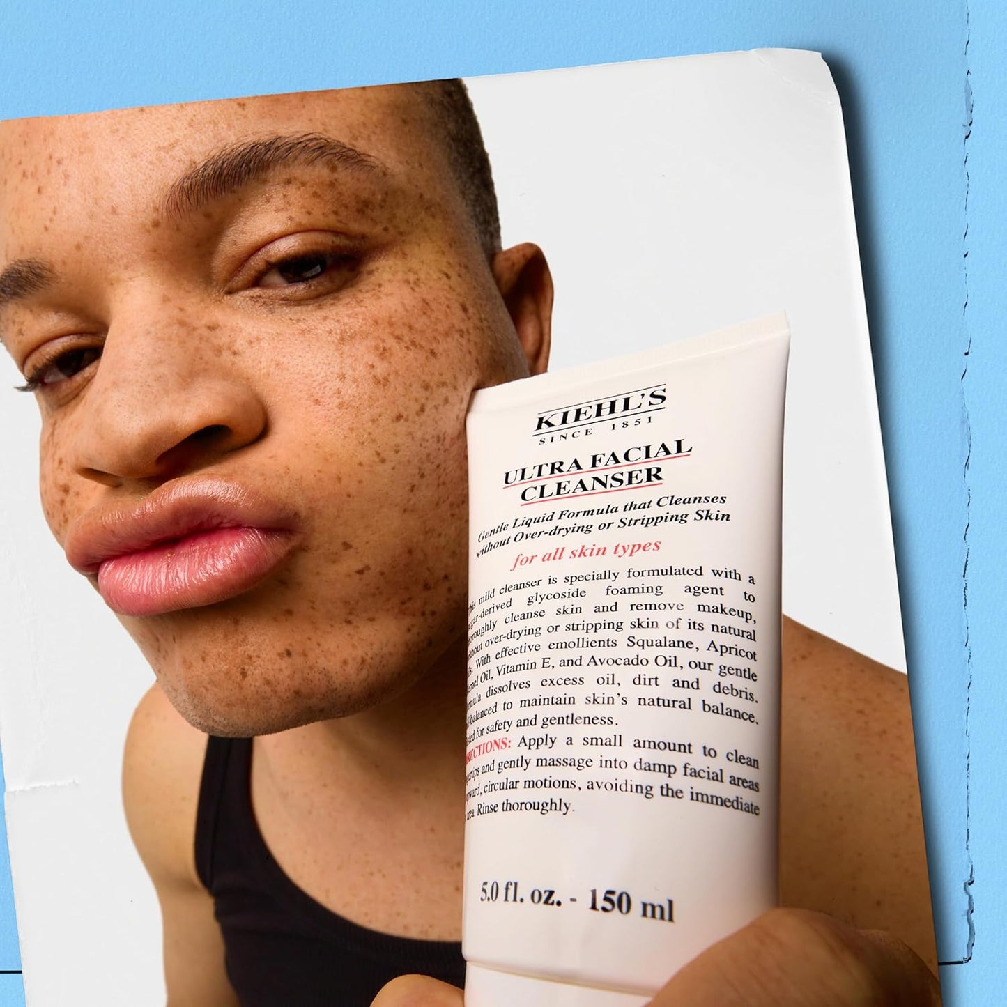 Kiehl's Ultra Facial Cleanser – Gentle Foamy Face Wash for All Skin Types, 5 Oz