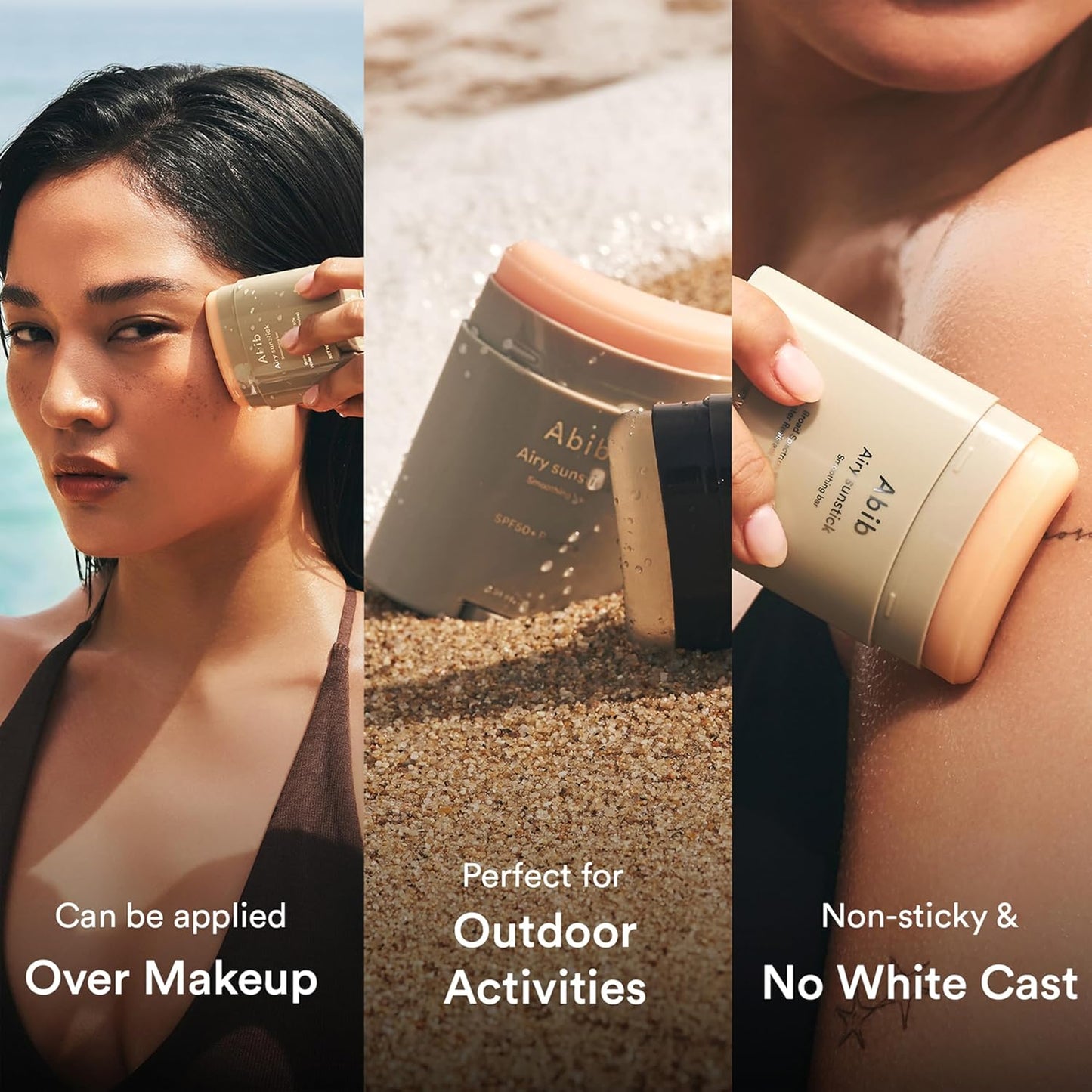 Abib Airy Sunstick SPF50+ – Korean Semi-Matte Sunscreen Stick, Broad Spectrum, Water-Resistant, Oil-Control & Non-Sticky Sunblock (0.81 oz)