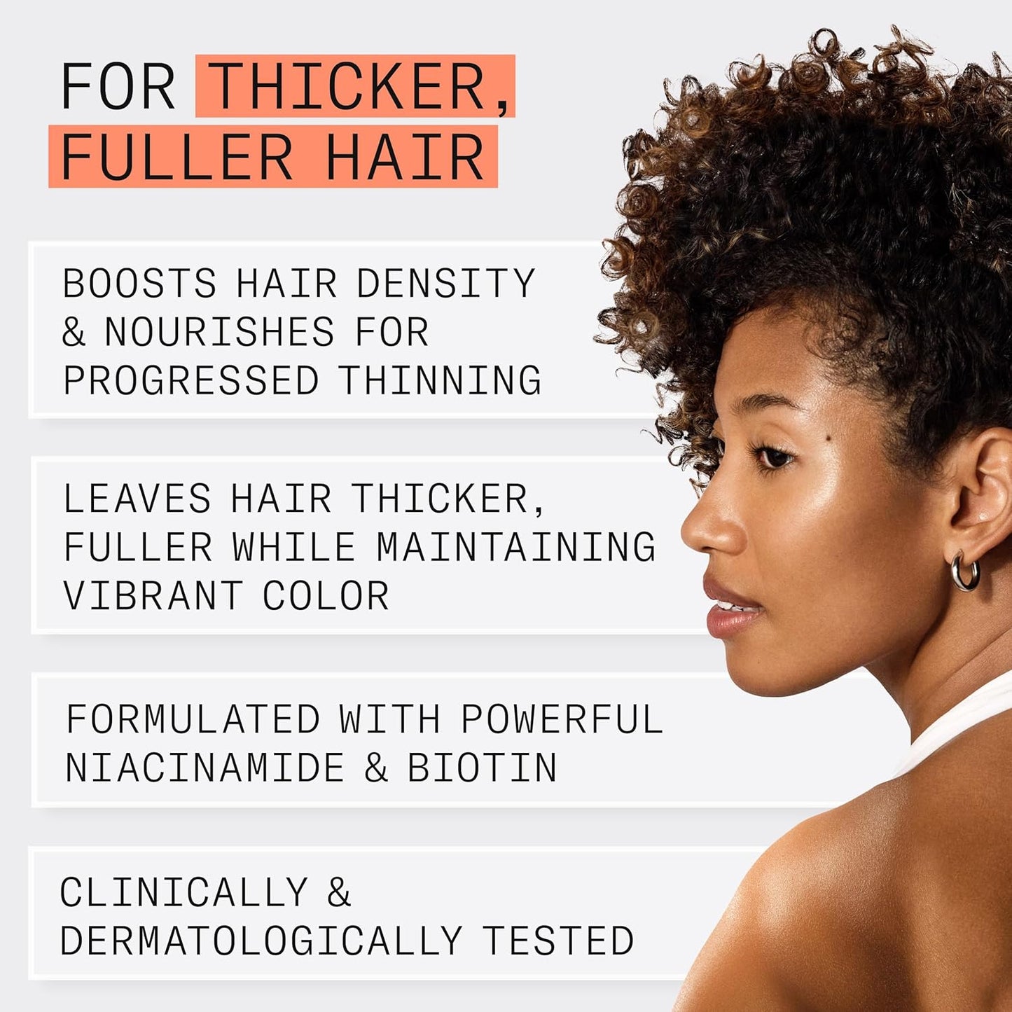 Nioxin Scalp + Hair Thickening System Kit | Strengthen & Boost Density with Niacinamide & Biotin | For Natural, Colored & Thinning Hair | 1 Month Supply