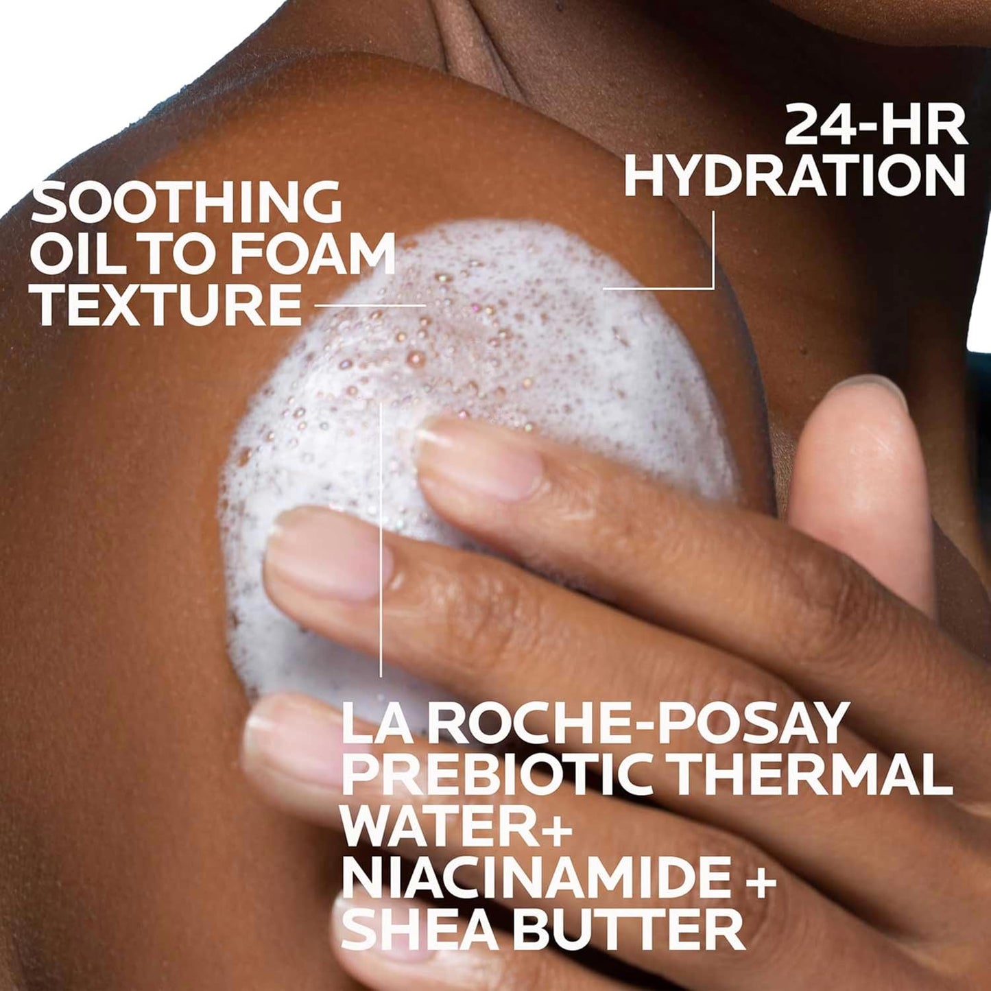 La Roche-Posay Lipikar AP+ Gentle Foaming Cleansing Oil | 24-Hour Hydration, Baby Safe, Fragrance-Free