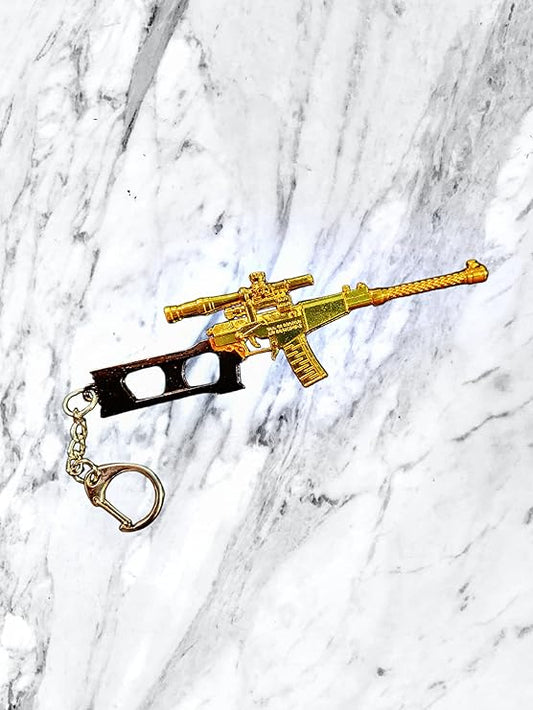PUBG VSS Rifle Gun Keychain – Premium Metal 12cm with Scope | Gamer & Collector Key Ring (Limited Edition)