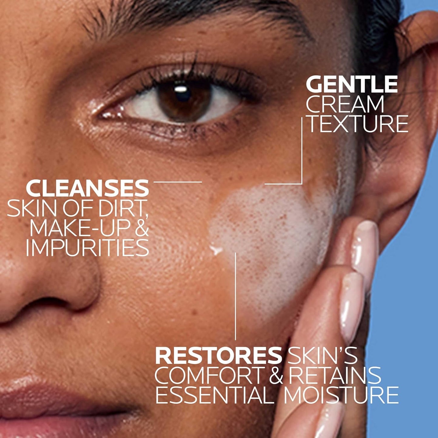 La Roche-Posay Toleriane Hydrating Gentle Facial Cleanser – Daily Face Wash with Niacinamide & Ceramides for Dry to Normal, Sensitive Skin