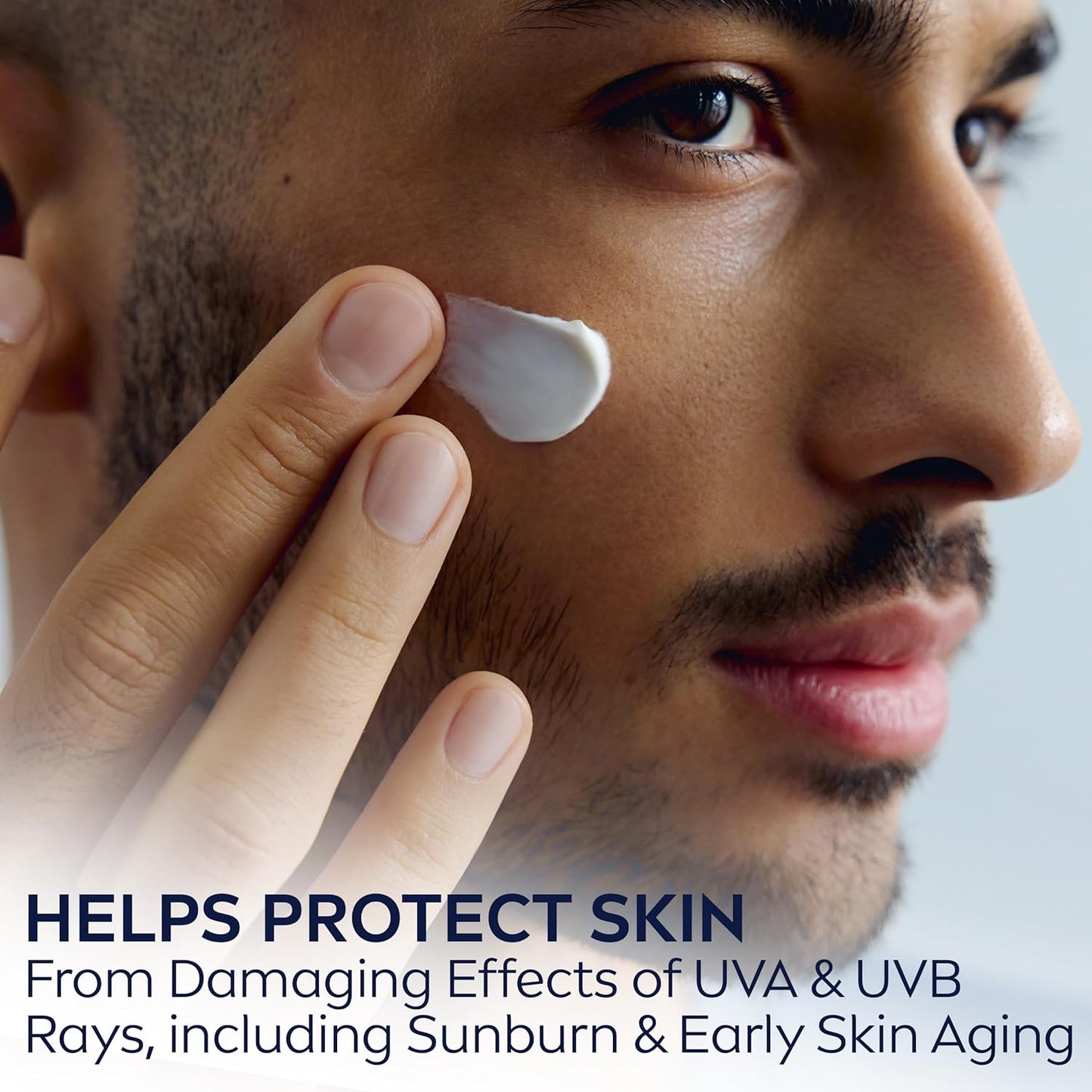 NIVEA MEN Sensitive Face Lotion with SPF 15 – Broad Spectrum Moisturizer for Sensitive Skin, 3 Pack (2.5 fl oz Each)