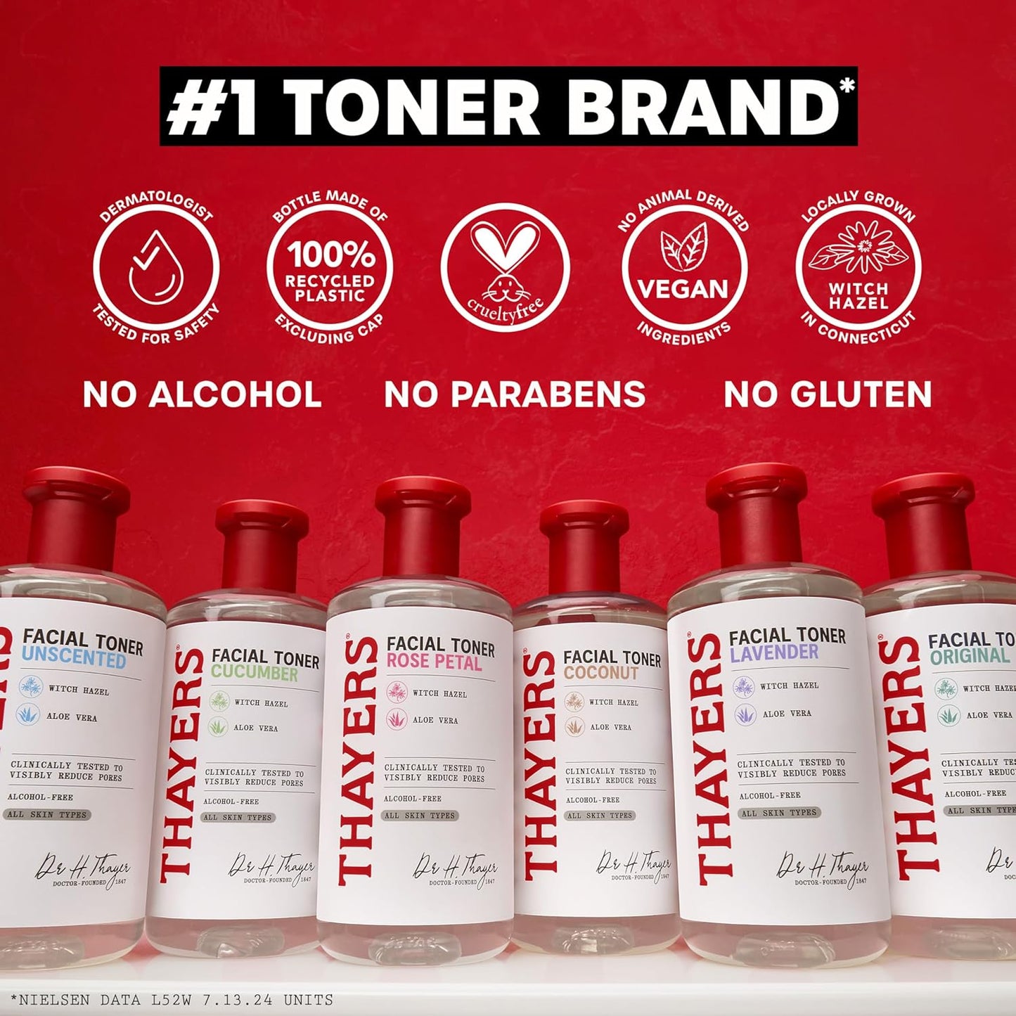 Thayers Alcohol-Free Witch Hazel Facial Mist Toner with Aloe Vera & Rose Petal – 8 oz