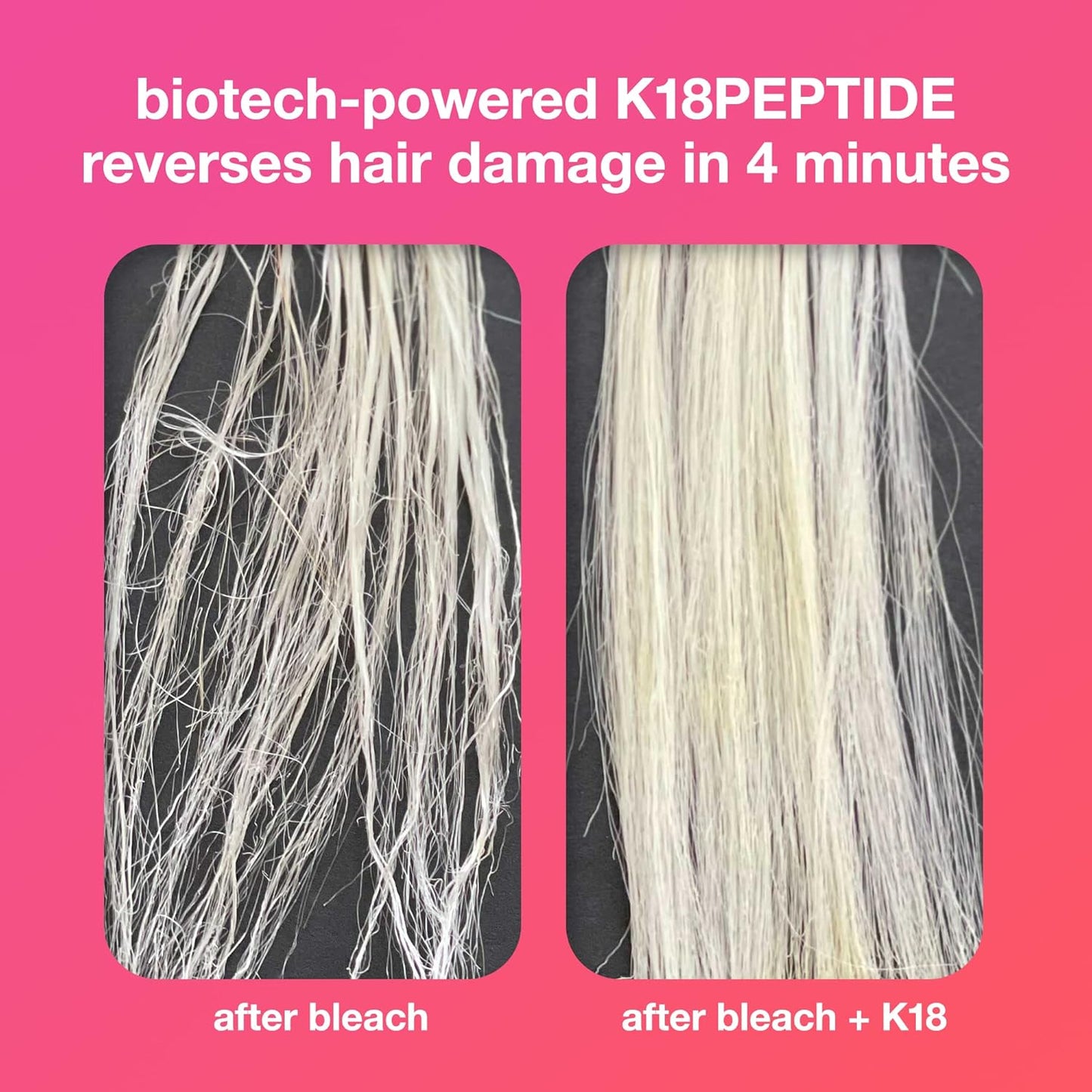 K18 Leave-In Molecular Hair Mask – Repairs & Restores Damaged Hair (1 oz)