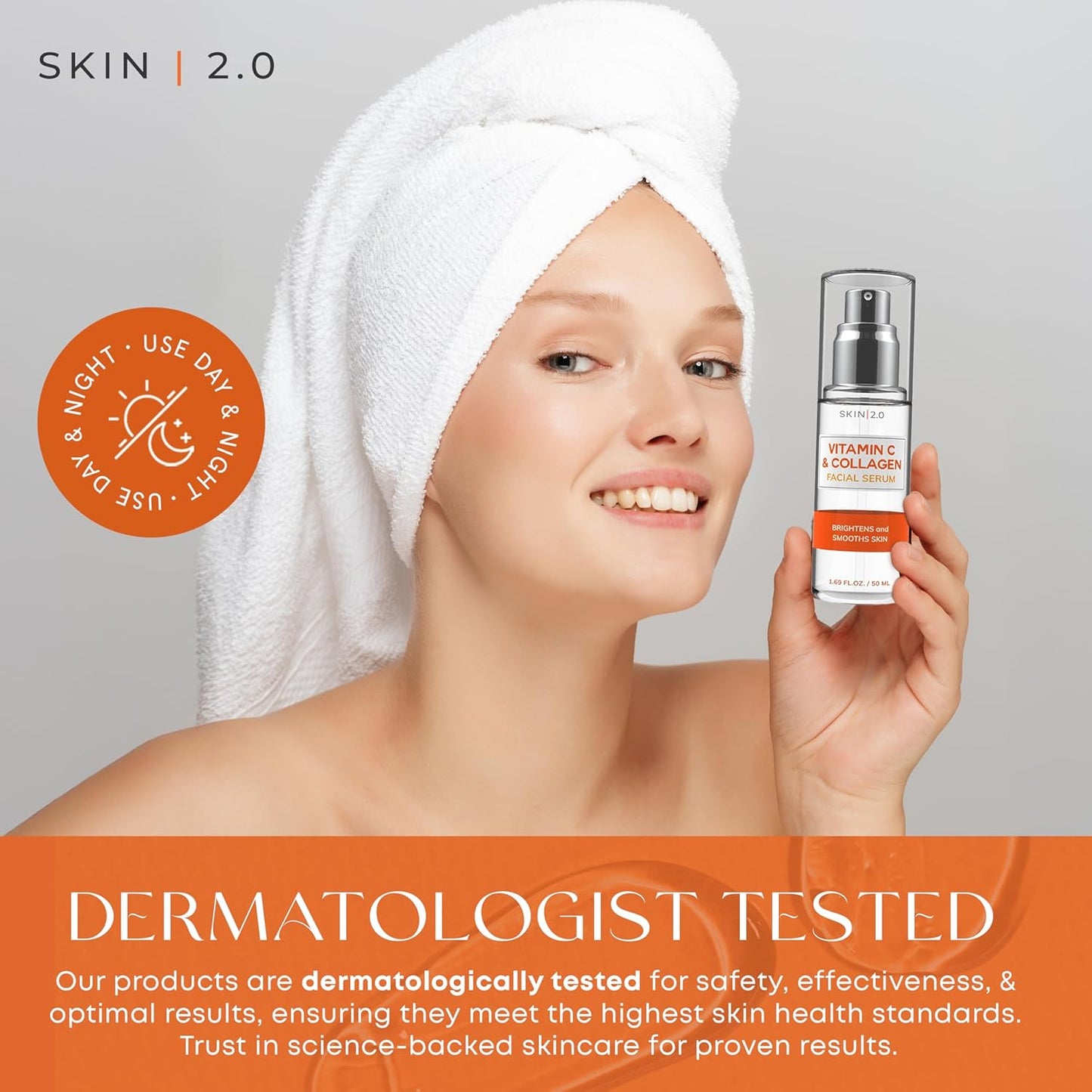 Vitamin C Serum for Radiant Skin | Anti-Aging, Dark Spot Remover & Hydrating Korean Skincare | Dermatologist Tested, Clean Beauty, Cruelty-Free – 1.69 fl.oz