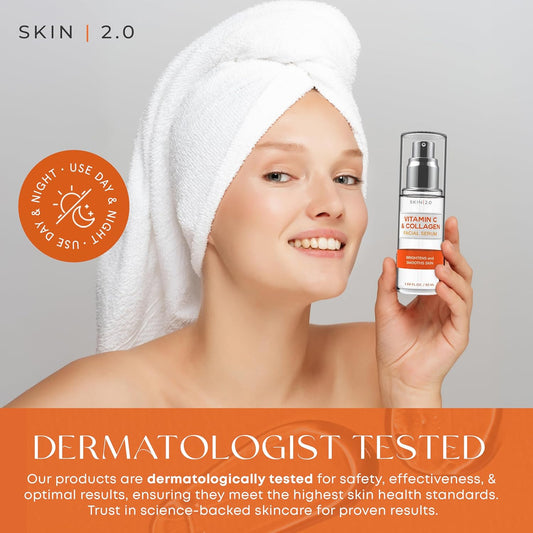 Vitamin C Serum for Radiant Skin | Anti-Aging, Dark Spot Remover & Hydrating Korean Skincare | Dermatologist Tested, Clean Beauty, Cruelty-Free – 1.69 fl.oz