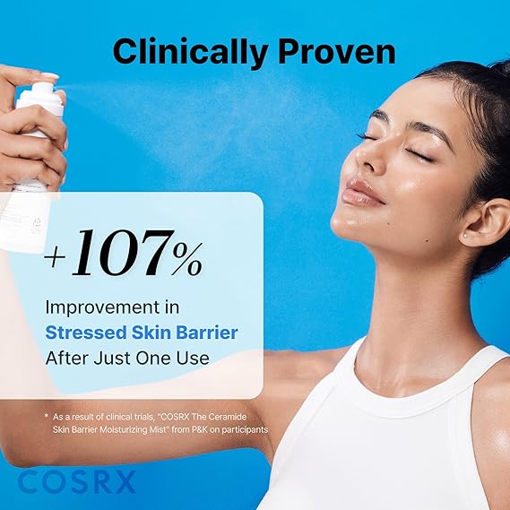 COSRX Barrier Cream Face Mist – Hydrating Milky Toner Spray with Ceramides & Hyaluronic Acid for Stronger Skin Barrier (4.06oz, Korean Skincare)
