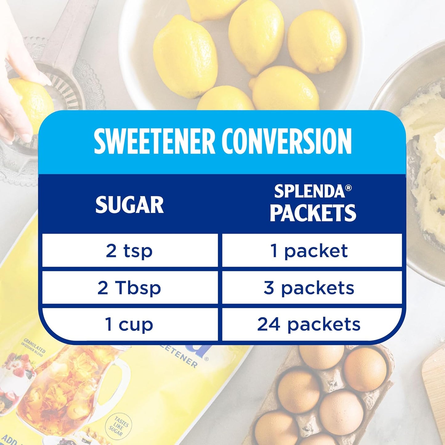 Splenda No Calorie Sweetener Packets, 100g