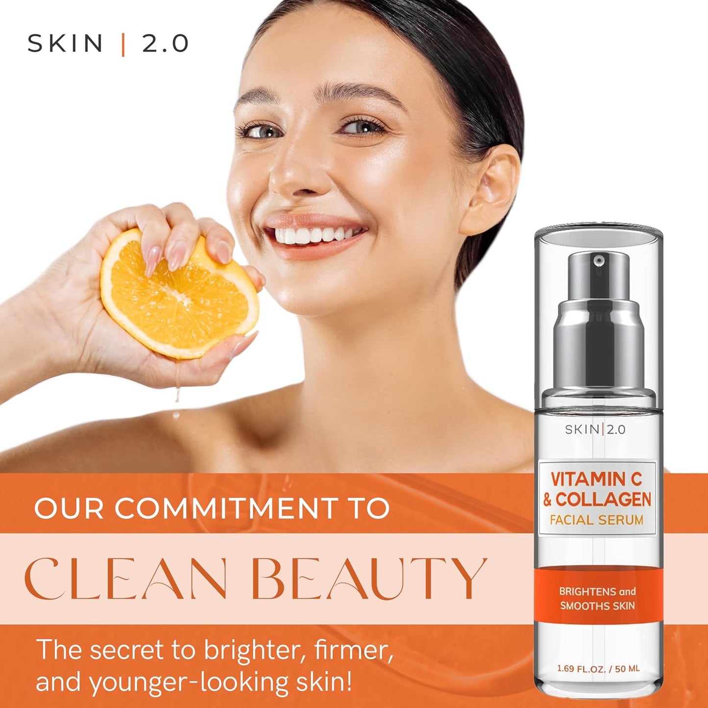 Vitamin C Serum for Radiant Skin | Anti-Aging, Dark Spot Remover & Hydrating Korean Skincare | Dermatologist Tested, Clean Beauty, Cruelty-Free – 1.69 fl.oz
