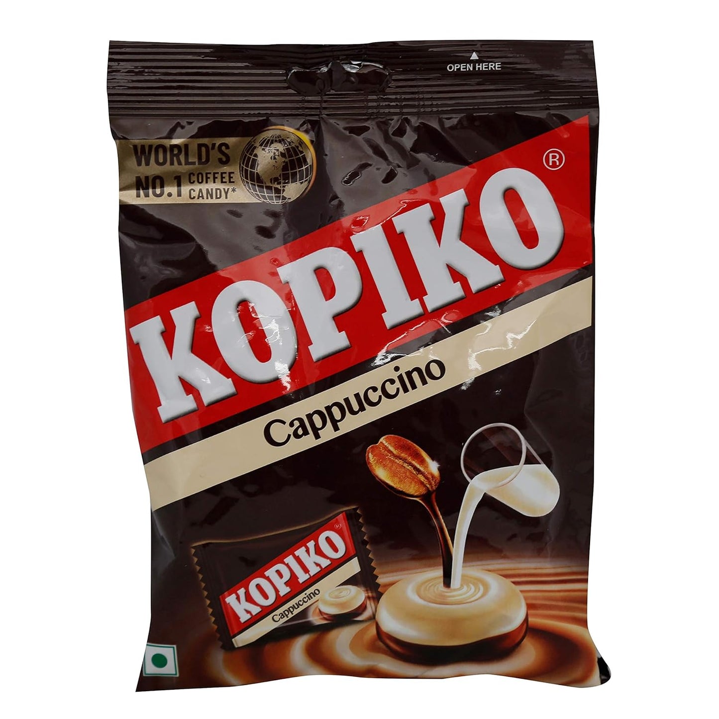 Kopiko Cappuccino Coffee Candy – Real Coffee Extracts, Rich & Creamy Taste, 160g (Imported from Mayora Indonesia)