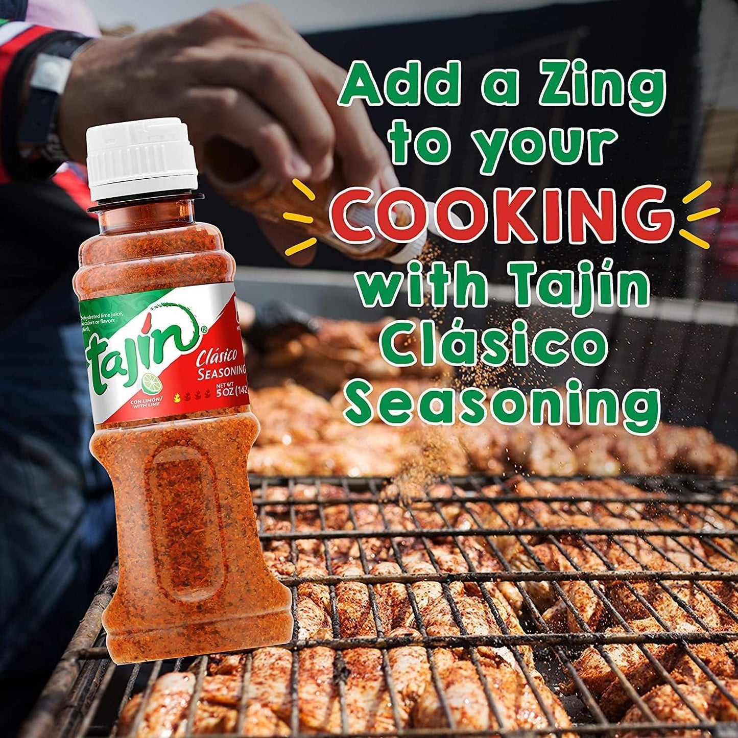 Tajín Clásico Chile Lime Seasoning – Authentic Mexican Chili & Lime Spice 142g Bottle