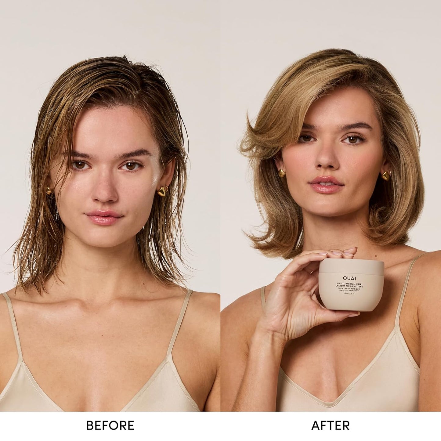OUAI Fine to Medium Hair Mask – Deep Hydration & Repair for Shiny Hair