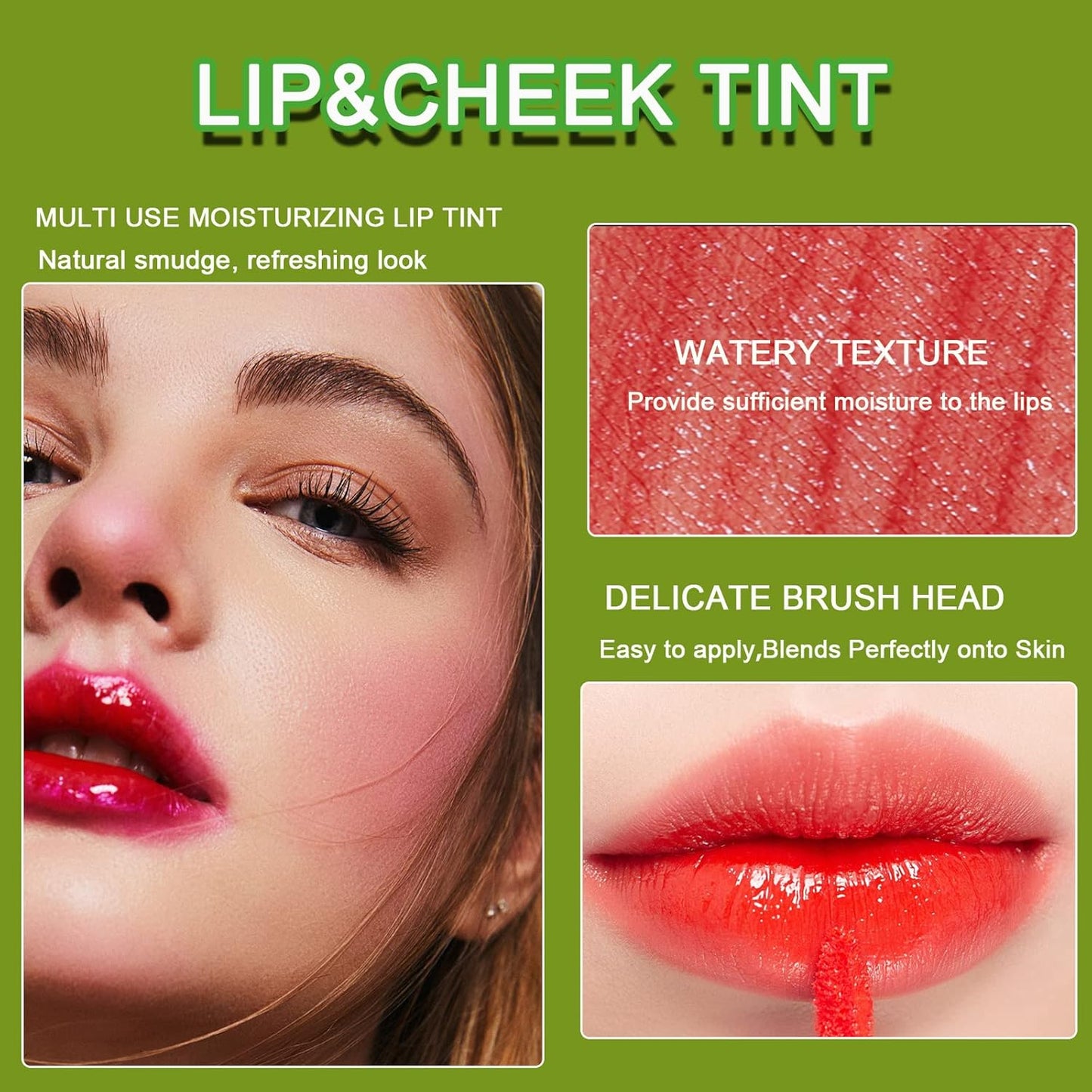 6 Colors Korean Velvet Lip Tint Stain Set – Mini Liquid Lipstick & Gloss, Long-Lasting, Waterproof & Moisturizing Lip Makeup