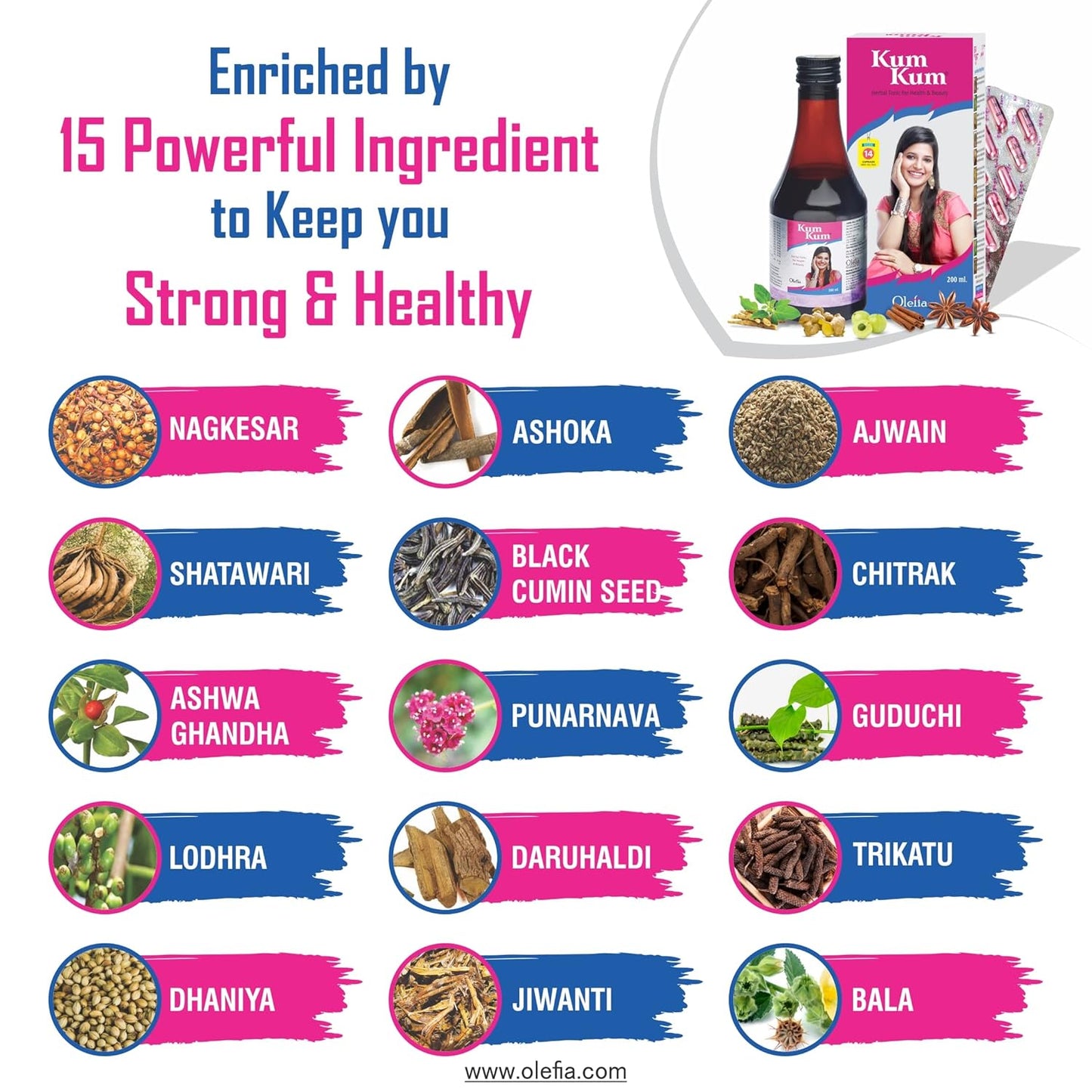 KumKum Syrup Pack of 3 (200ml Each) – Ayurvedic Women’s Health & Uterine Care Tonic