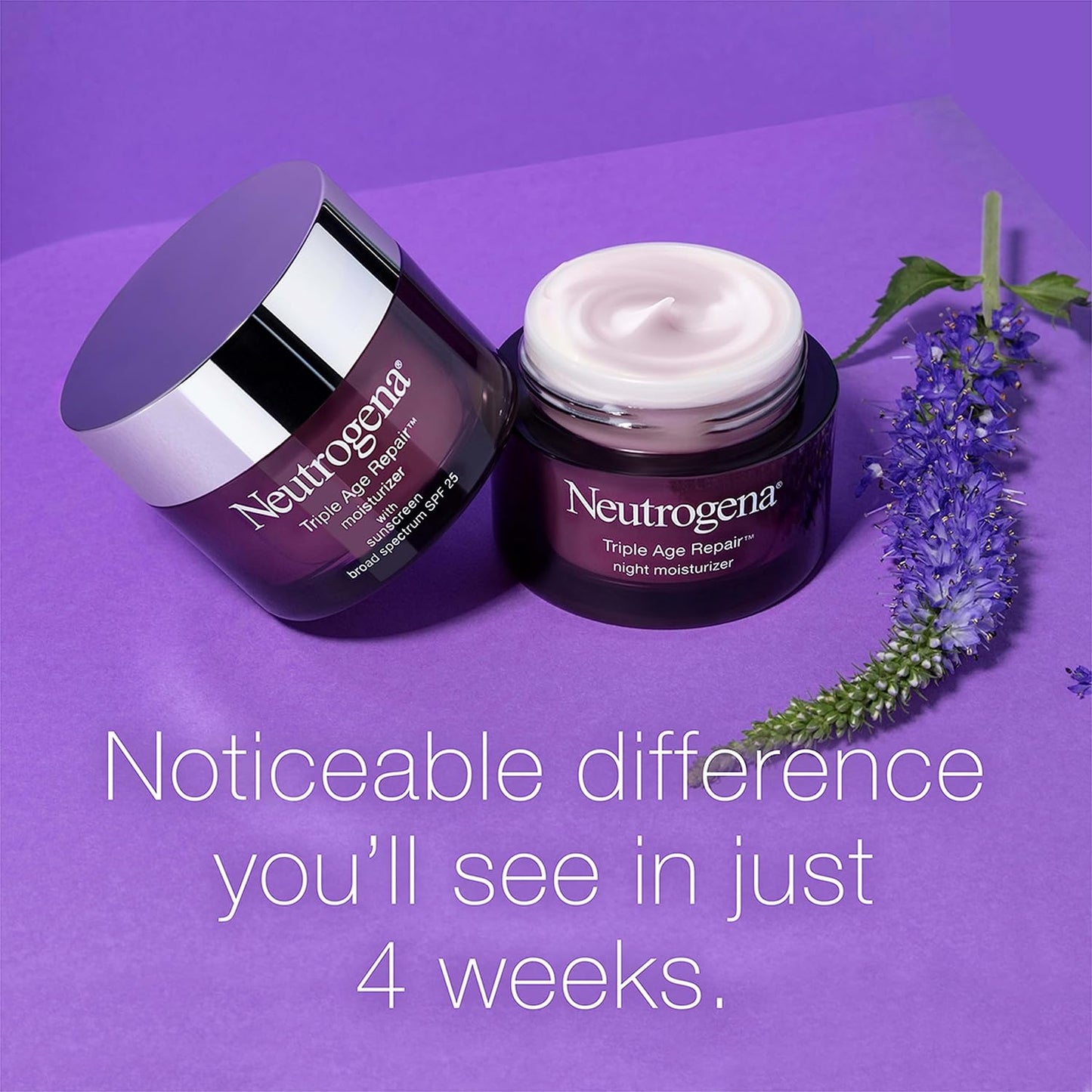 Neutrogena Triple Age Repair Moisturizer – Anti-Wrinkle Cream with Vitamin C & SPF 25, 1.7 oz