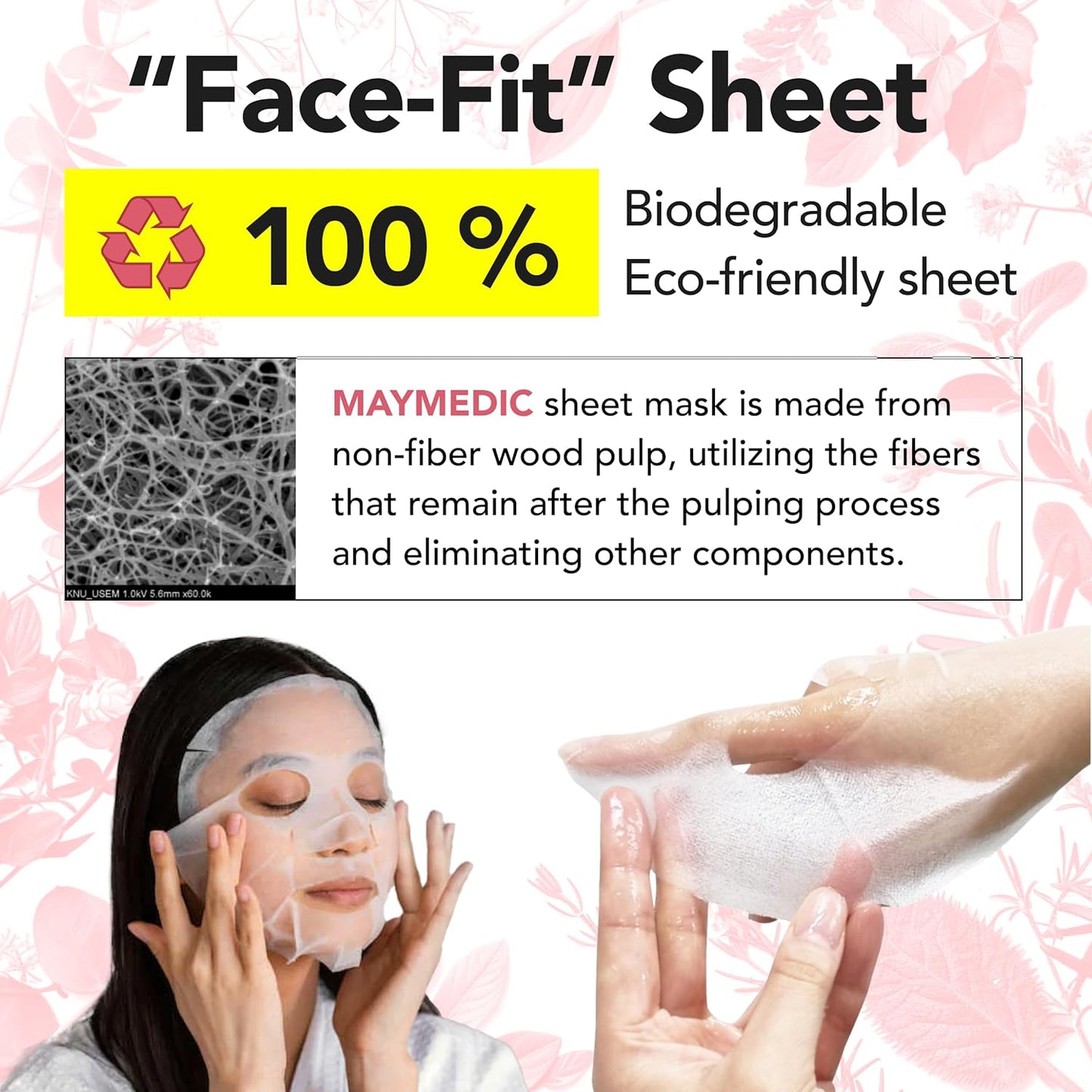 MAYMEDIC Collagen Face Sheet Mask (5 Pcs) – Hydrating, Firming & Anti-Aging Skincare for All Skin Types
