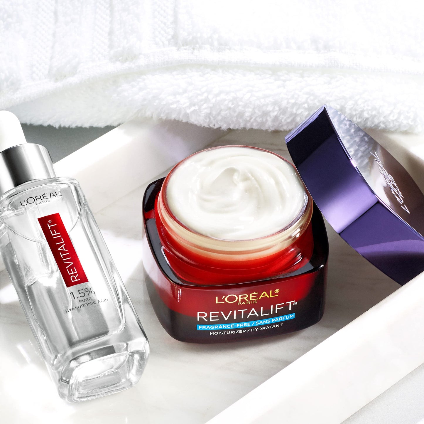 L'Oreal Paris Revitalift Triple Power Face and Neck Moisturizer, Anti Aging Face Cream with Broad Spectrum SPF 30, Pro-Retinol, Hyaluronic Acid and Vitamin C, 1 Kit
