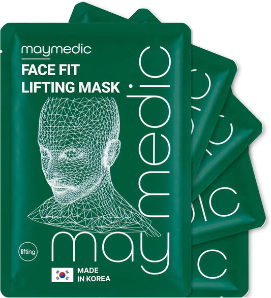 MAYMEDIC Korean Collagen Face Sheet Mask – Firming, Hydrating & Lifting Skincare for Women & Men | Hyaluronic Acid, Panthenol & Allantoin (Biodegradable Sheet)