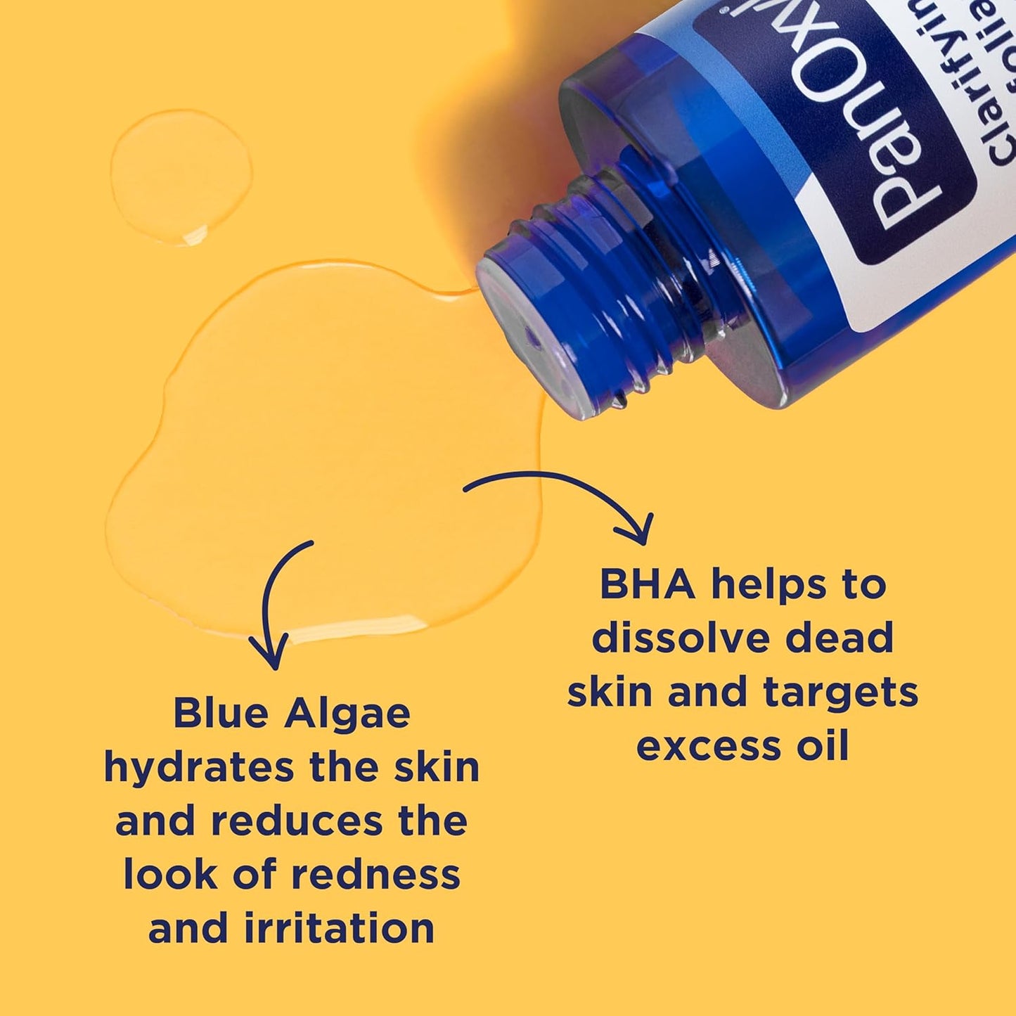 PanOxyl Clarifying Exfoliant 2% Salicylic Acid | BHA Acne Treatment for Clear, Smooth Skin | 4 fl oz