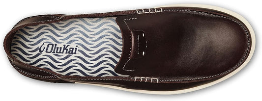 OLUKAI Kakaha Men’s Slip-On Leather Shoes – Comfort, Style & Versatile Wear
