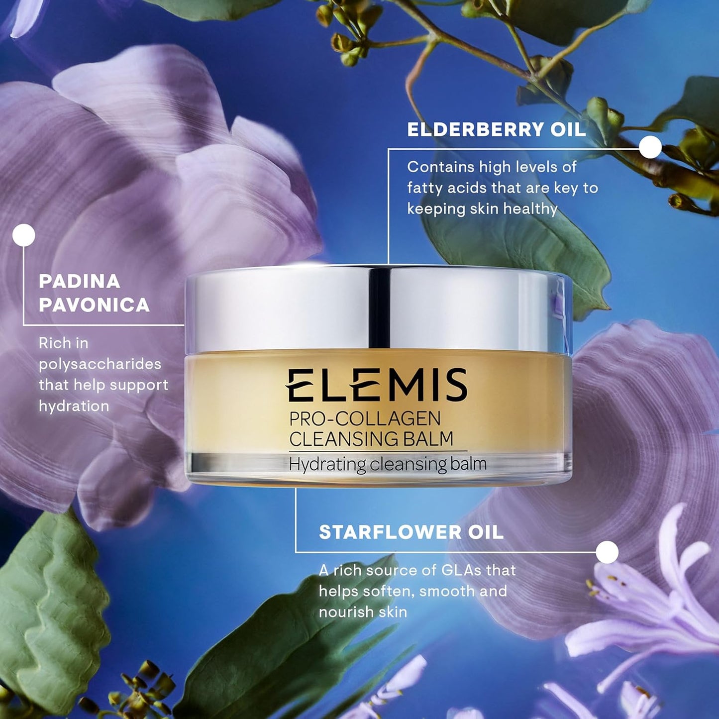 ELEMIS Pro-Collagen Cleansing Balm – Hydrating Makeup Remover & Deep Facial Cleanser | Nourishing Oil-to-Balm Formula (3.5 oz)