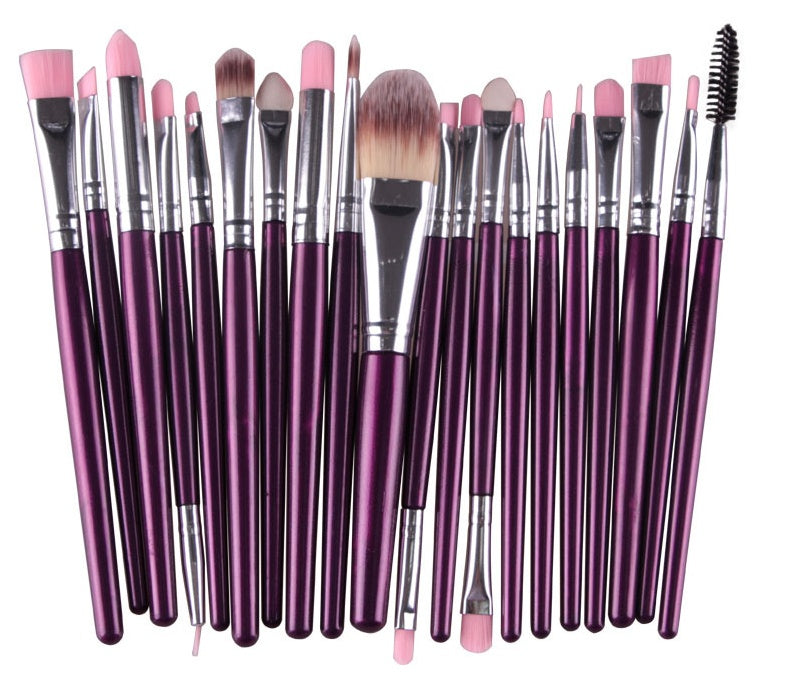 LuxuryGlow Professional 5-in-1 Makeup Brush Set – Powder, Blush & Eyeshadow Brushes