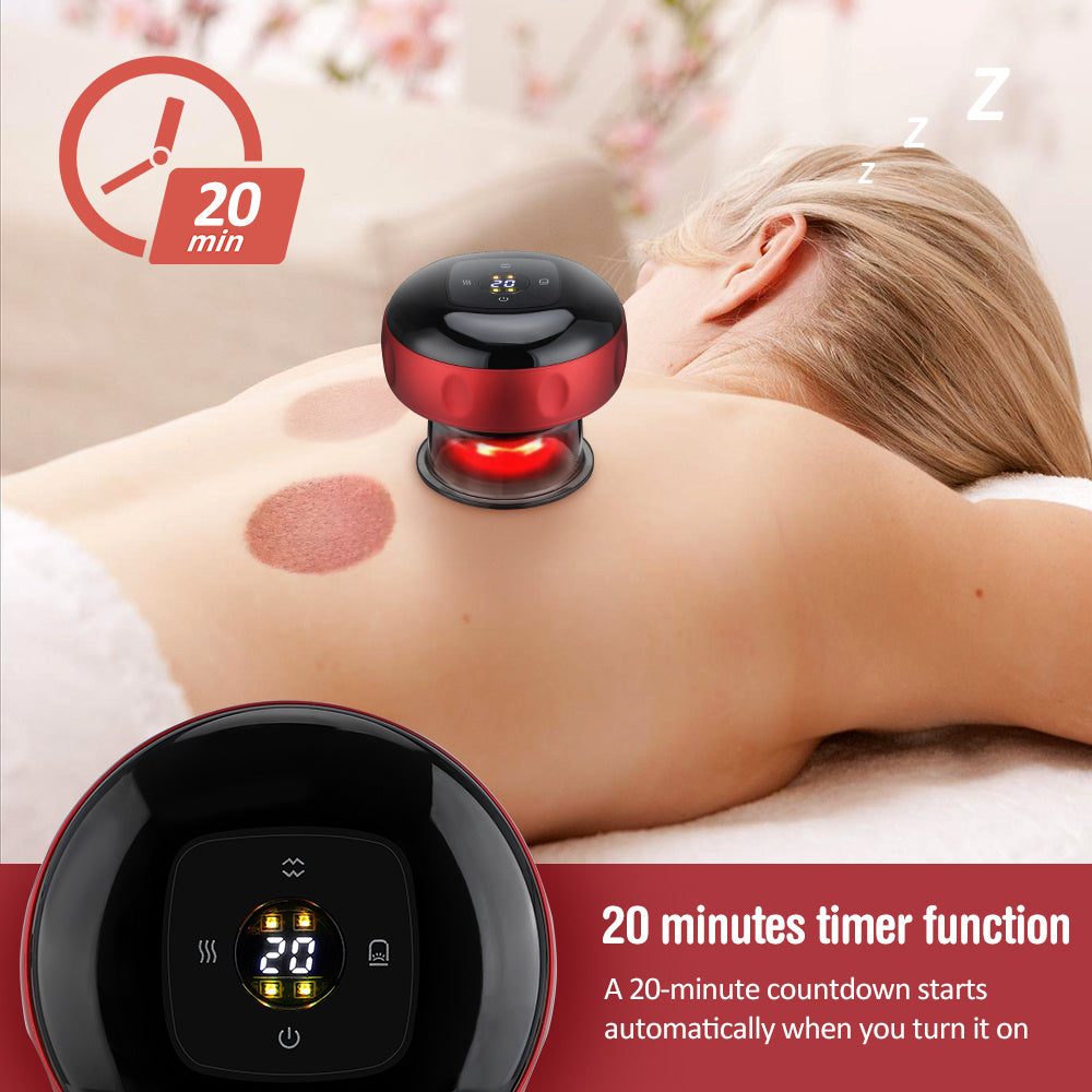 Electric Vacuum Cupping Massage Body Cups Anti-Cellulite Therapy Massager For Body Electric Guasha Scraping Fat Burning Slimming - LUXURY GLOW