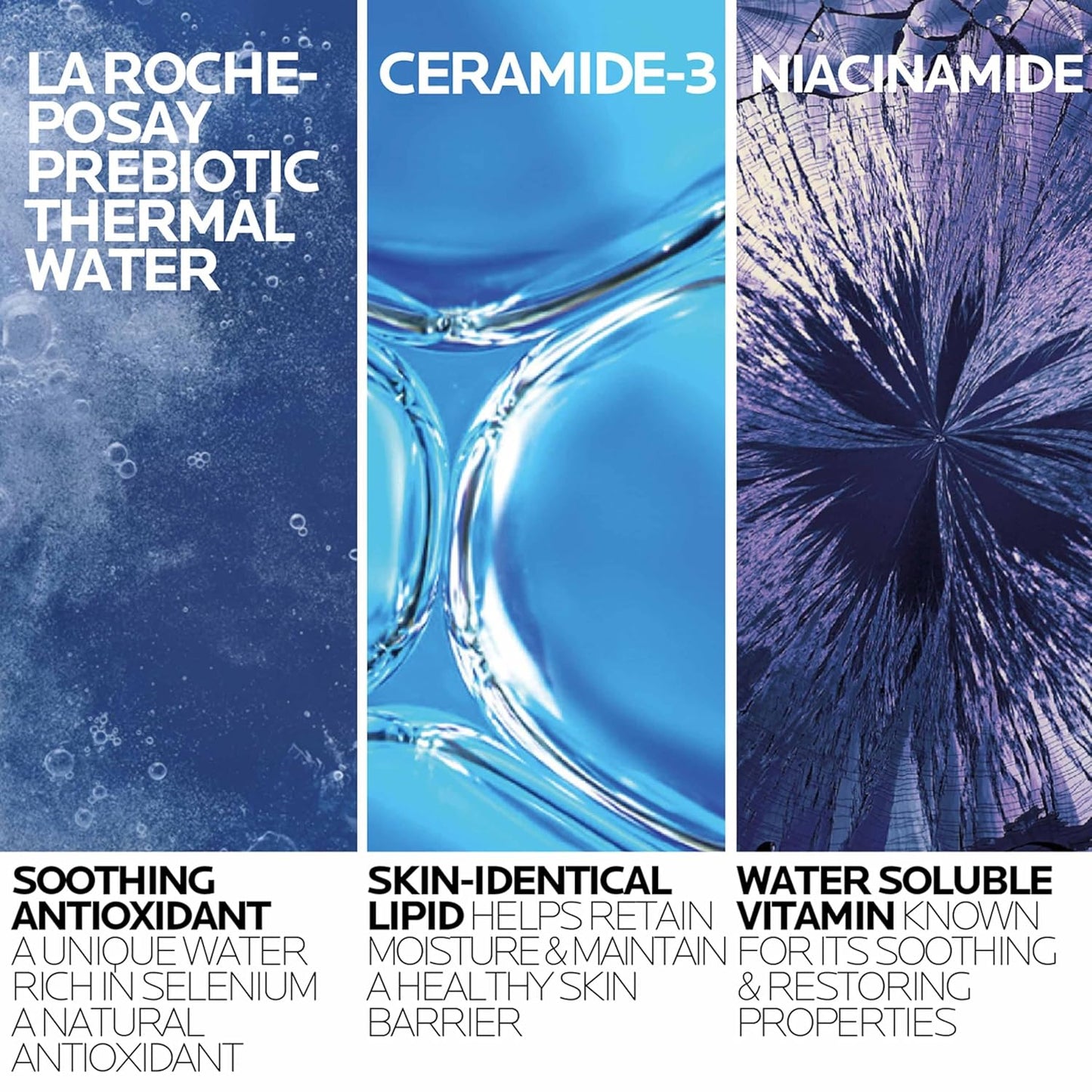 La Roche-Posay Toleriane Hydrating Gentle Facial Cleanser – Daily Face Wash with Niacinamide & Ceramides for Dry to Normal, Sensitive Skin
