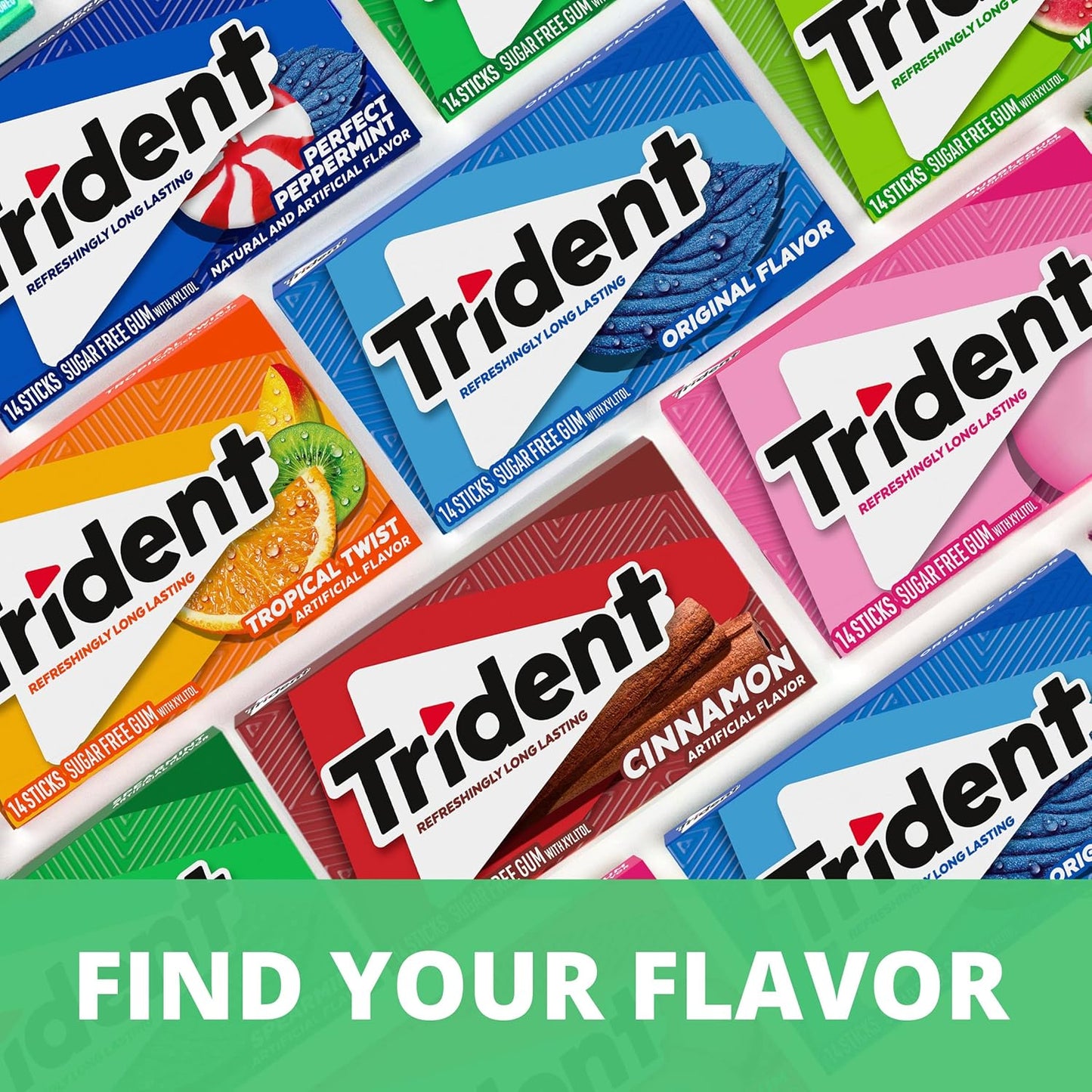 Trident Watermelon Twist Sugar-Free Gum | Long-Lasting Freshness | 14 Ct x 12 Packs (Imported, Vegetarian)