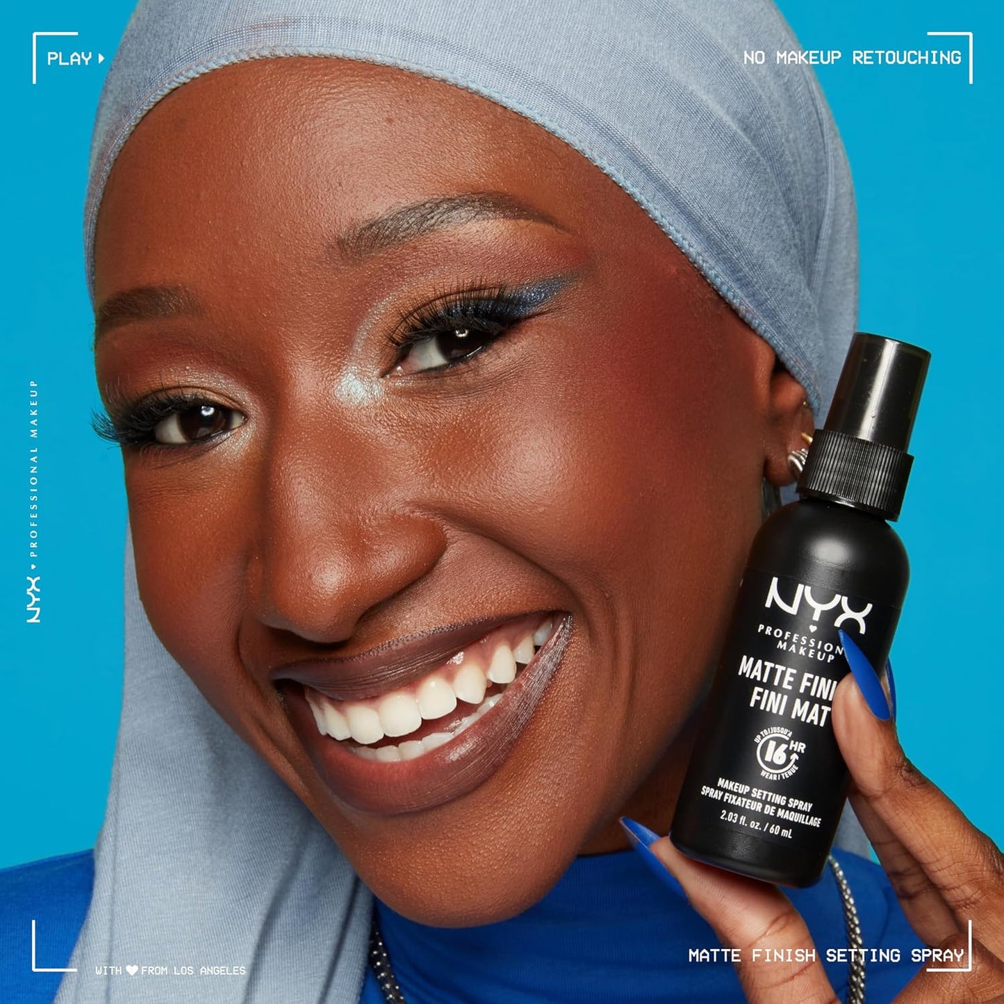 NYX Professional Makeup Setting Spray – Matte Finish, 16HR Long-Lasting Mist, Vegan Formula
