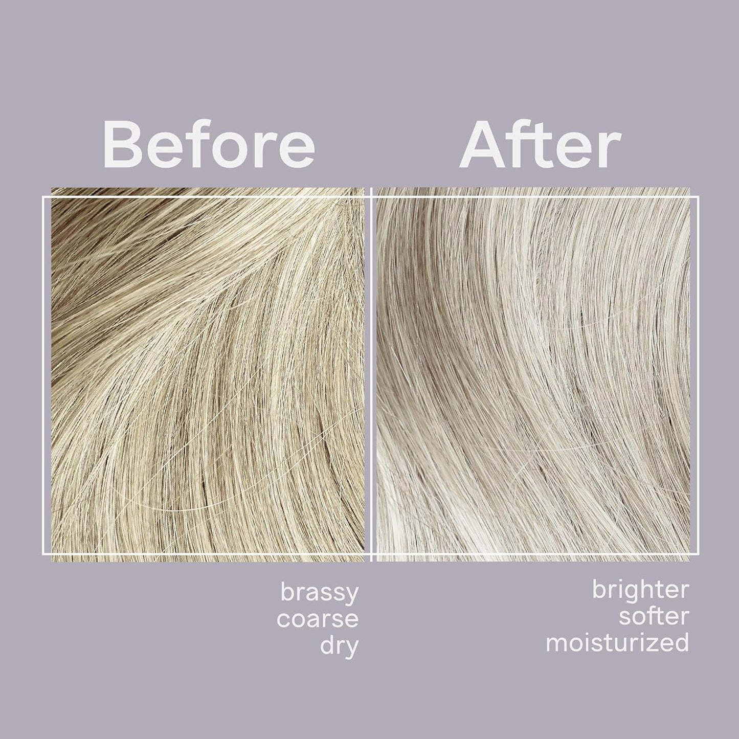 Jhirmack Silver Brightening Purple Shampoo & Conditioner Set – Removes Brassiness & Adds Shine for Silver, Grey & Blonde Hair – 2 Pack