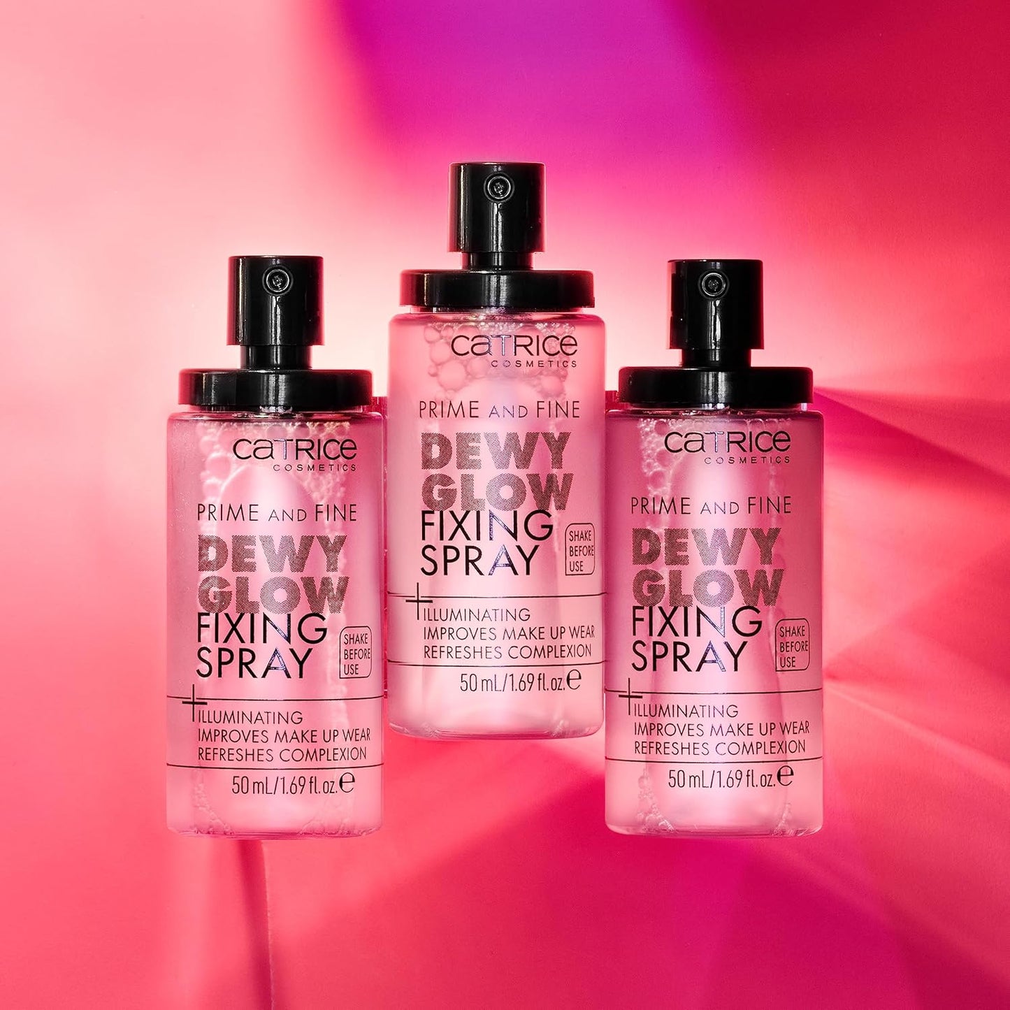 Catrice Prime & Fine Illuminating Dewy Glow Spray – Vegan, Cruelty-Free Fixing Mist, Paraben-Free – 3oz