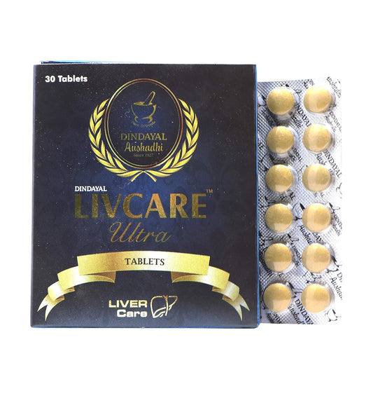 Dindayal Livcare Tablets | Ayurvedic Liver Support 30 Tabs