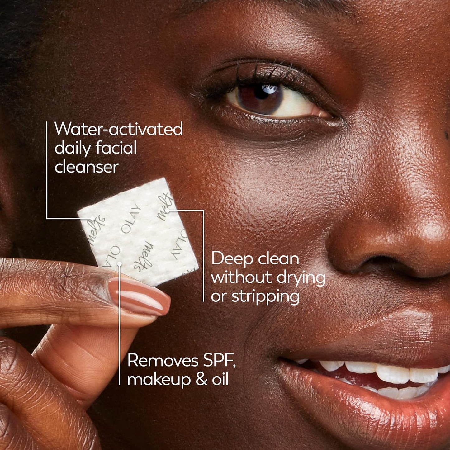 Olay Cleansing Melts with Vitamin C – Water-Activated Face Cleanser Pads for All Skin Types, 12 Count