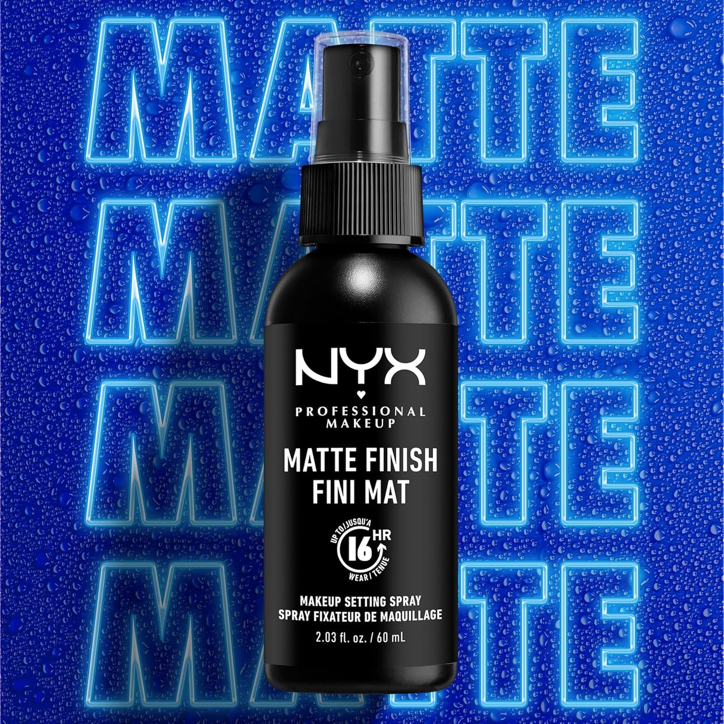 NYX Professional Makeup Setting Spray – Matte Finish, 16HR Long-Lasting Mist, Vegan Formula