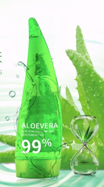 Gel de aloe vera LuxuryGlow de cuerno de buey: crema facial hidratante y calmante (260 g)