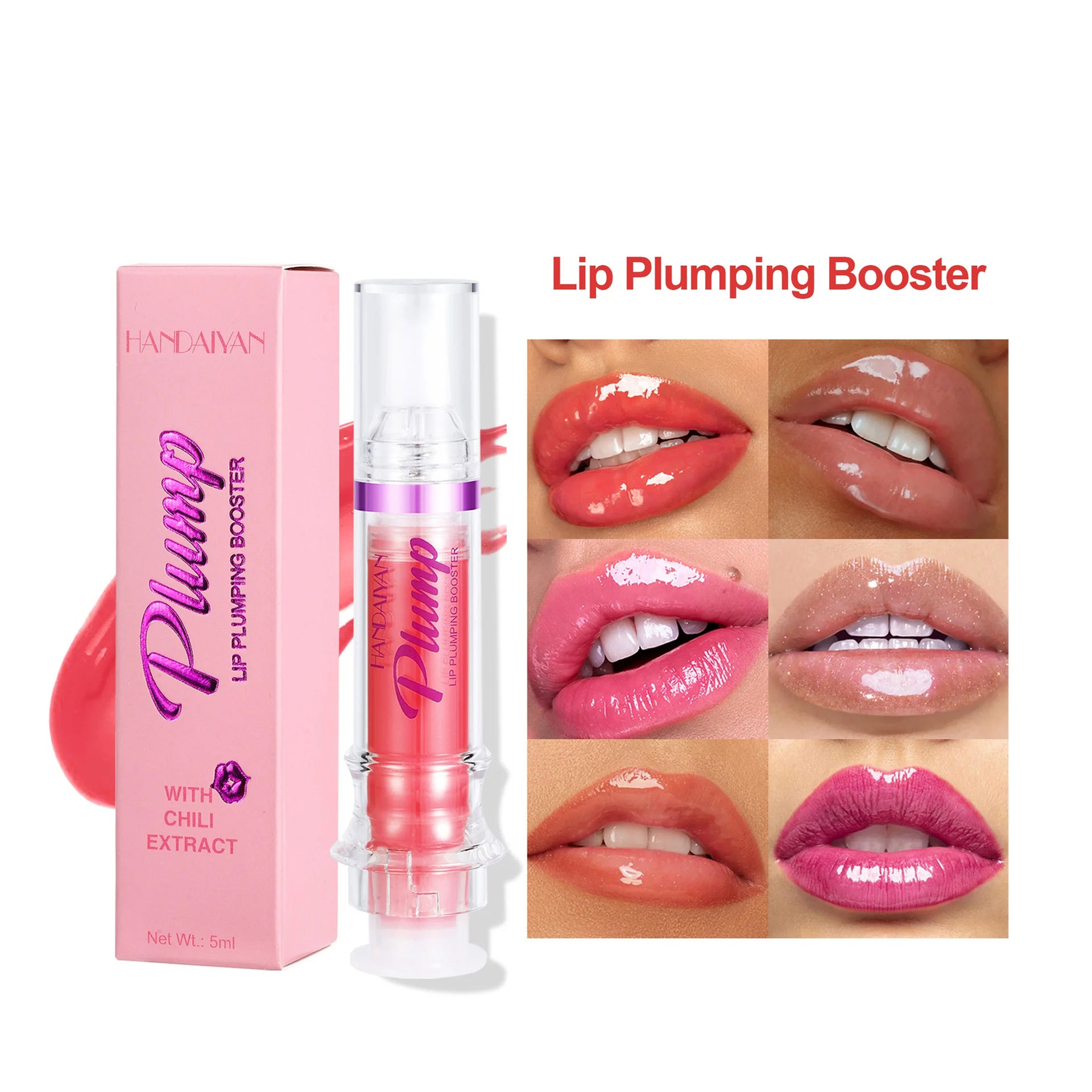 Mirror Shine Lip Gloss - Honey Moisture & Spicy Tint - LUXURY GLOW