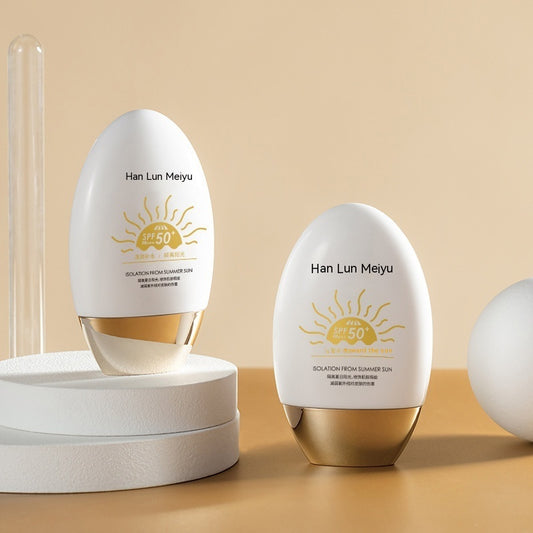 Han Lun Meiyu Little Golden Bottle Sunscreen – UV Protection & Brightening Primer