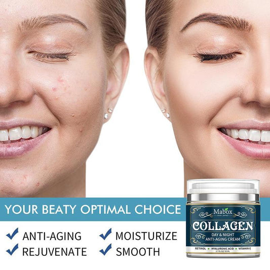 Mabox Collagen Anti-Aging Moisturizing Cream – Day & Night Face and Neck Care