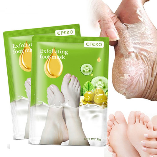 Mascarilla exfoliante para pies EFERO: calcetines exfoliantes para pedicura para unos talones suaves y lisos