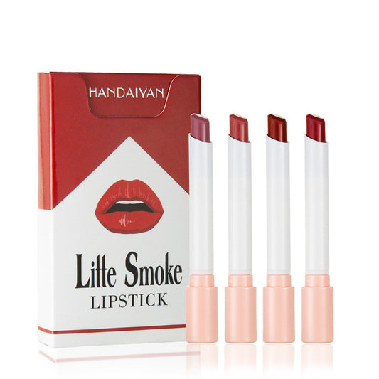 Set de labiales LuxuryGlow Matte Mist: acabado semi-gamuza de larga duración (4 tonos)