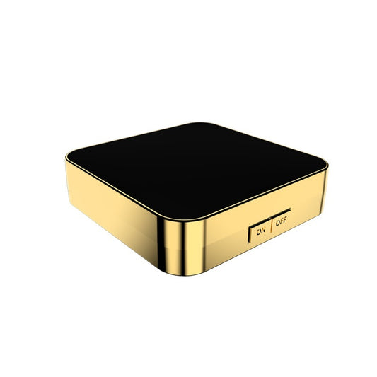 Espejo de maquillaje LED recargable LuxuryGlow con aumento de 4x y 3 modos de luz