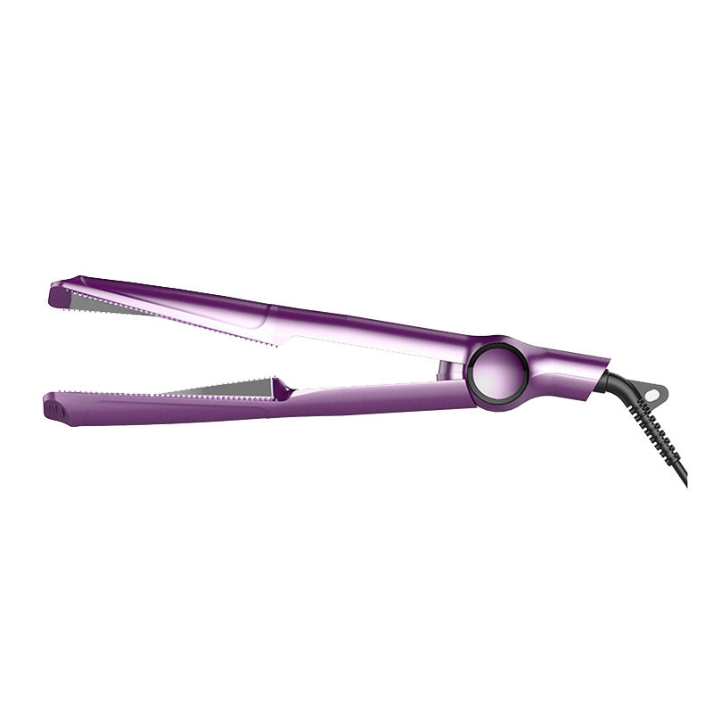 LuxuryGlow 2-in-1 Hair Straightener & Crimper – Wet/Dry Curling Iron with LCD
