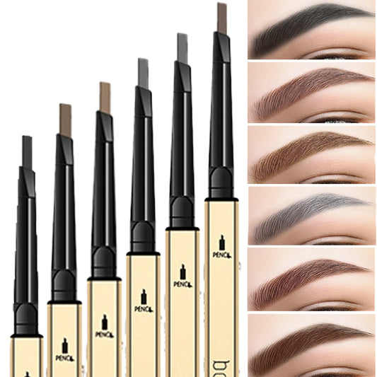 Lápiz de cejas impermeable de doble punta LuxuryGlow: preciso, duradero y resistente a las manchas.