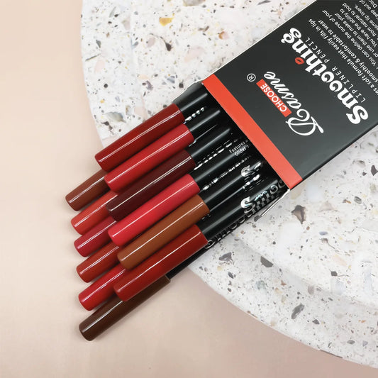 ELIGE RASME - Set de regalo de 12 labiales mate de larga duración con delineador de labios: colores vibrantes para mujer, ideal para San Valentín y ocasiones especiales.