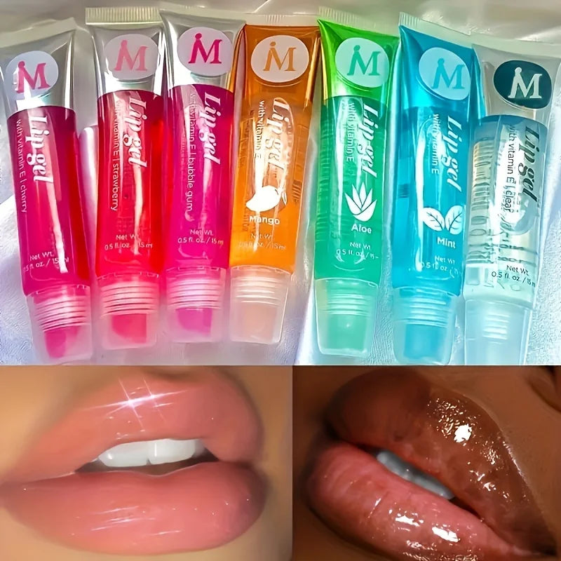 LuxuryGlow - Set de 6 brillos labiales hidratantes con aceite: hidratantes, voluminizadores y de larga duración