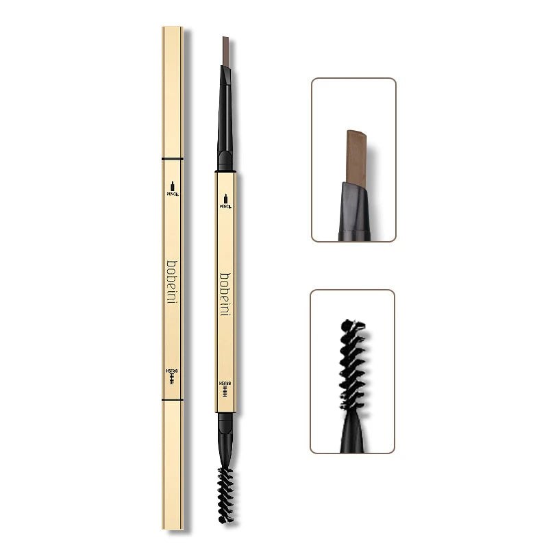 Lápiz de cejas impermeable de doble punta LuxuryGlow: preciso, duradero y resistente a las manchas.